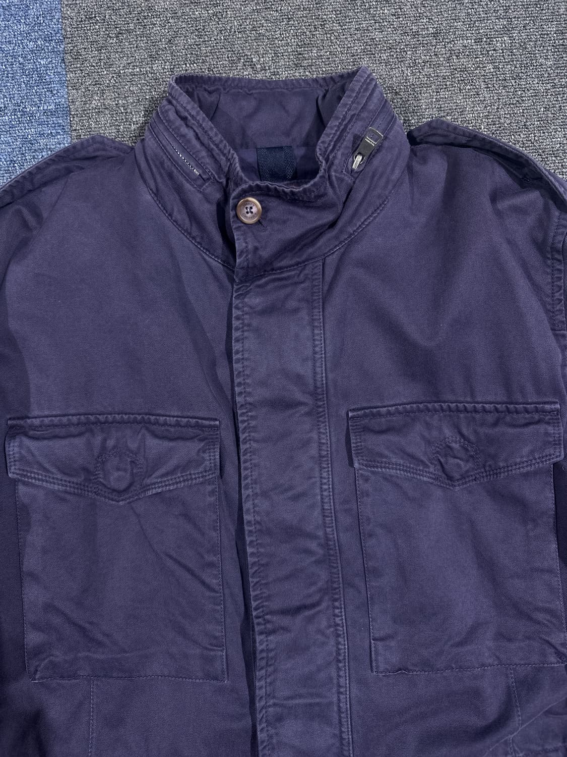 헨리코튼 90‘s Italy 네이비 야상 자켓 상품이미지3