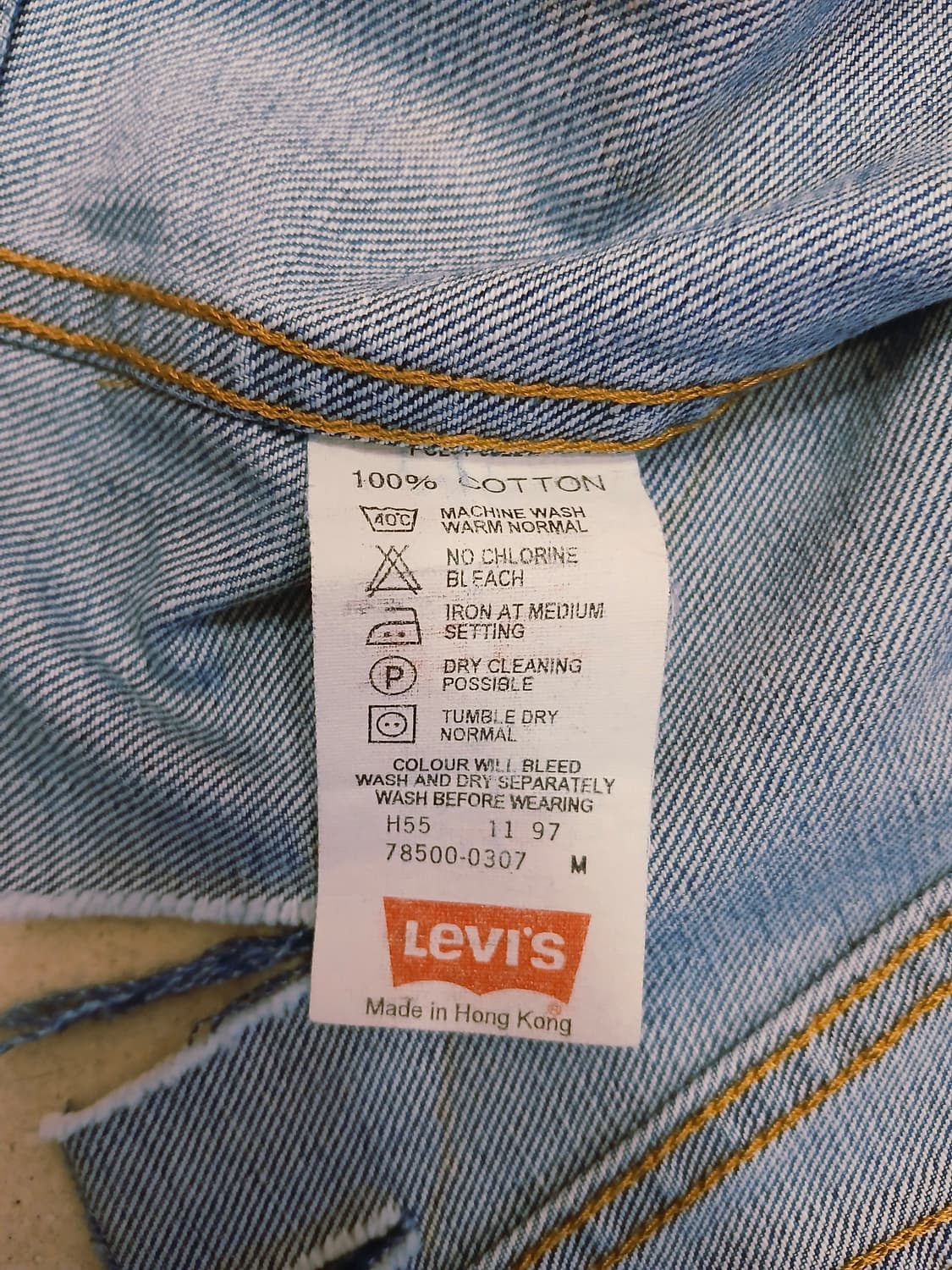 1of1 커스텀 90s 리바이스 디컨스트럭티드 데님 자켓 상품이미지7