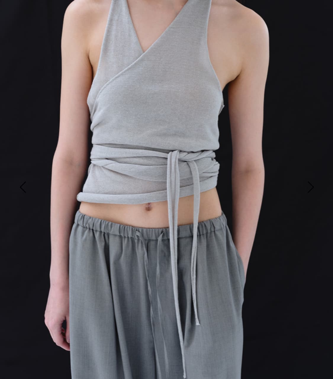 리포스 LINEN HALTERNECK KNIT (L GREY)  상품이미지2