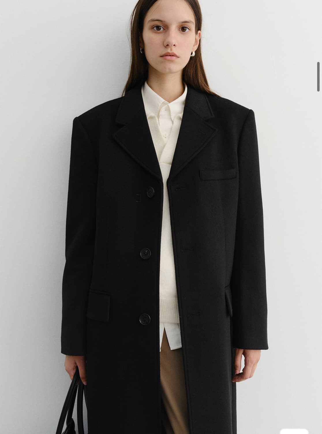 던스크 캐시미어 코트 블랙 xs 상품이미지2