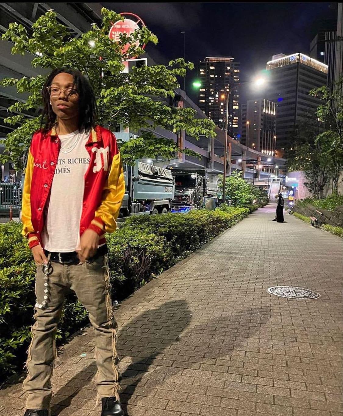 SAINT MICHAEL RED SATIN VARSITY JACKET 상품이미지2
