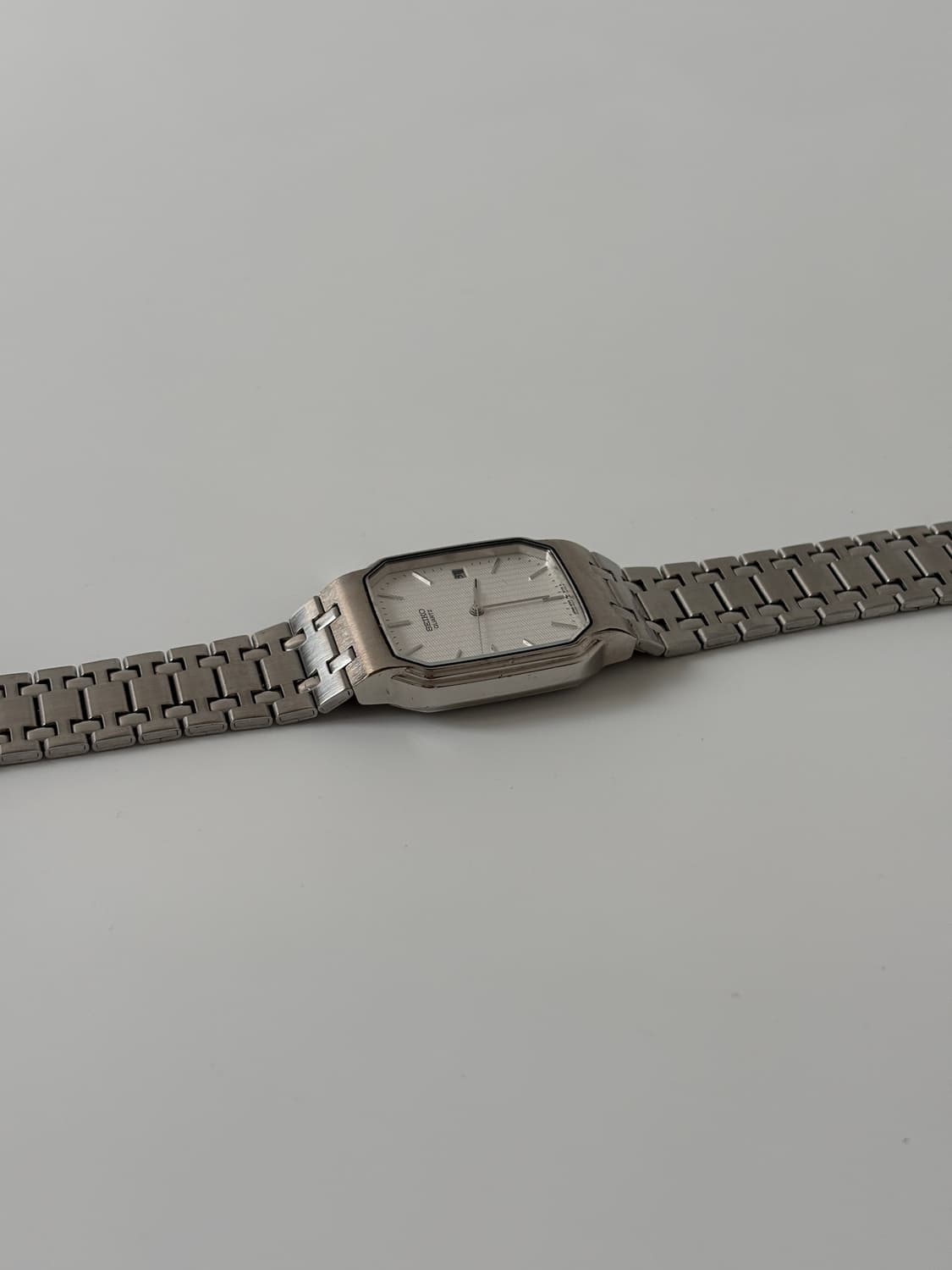 세이코 1980년대 실버 스퀘어 쿼츠 남성 상품이미지7