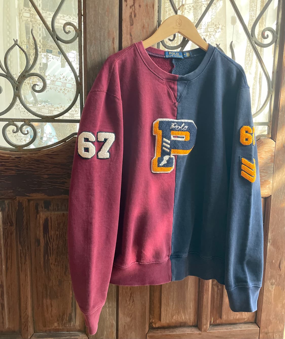 폴로 랄프로렌 배색 크루넥 스웻셔츠 상품이미지8