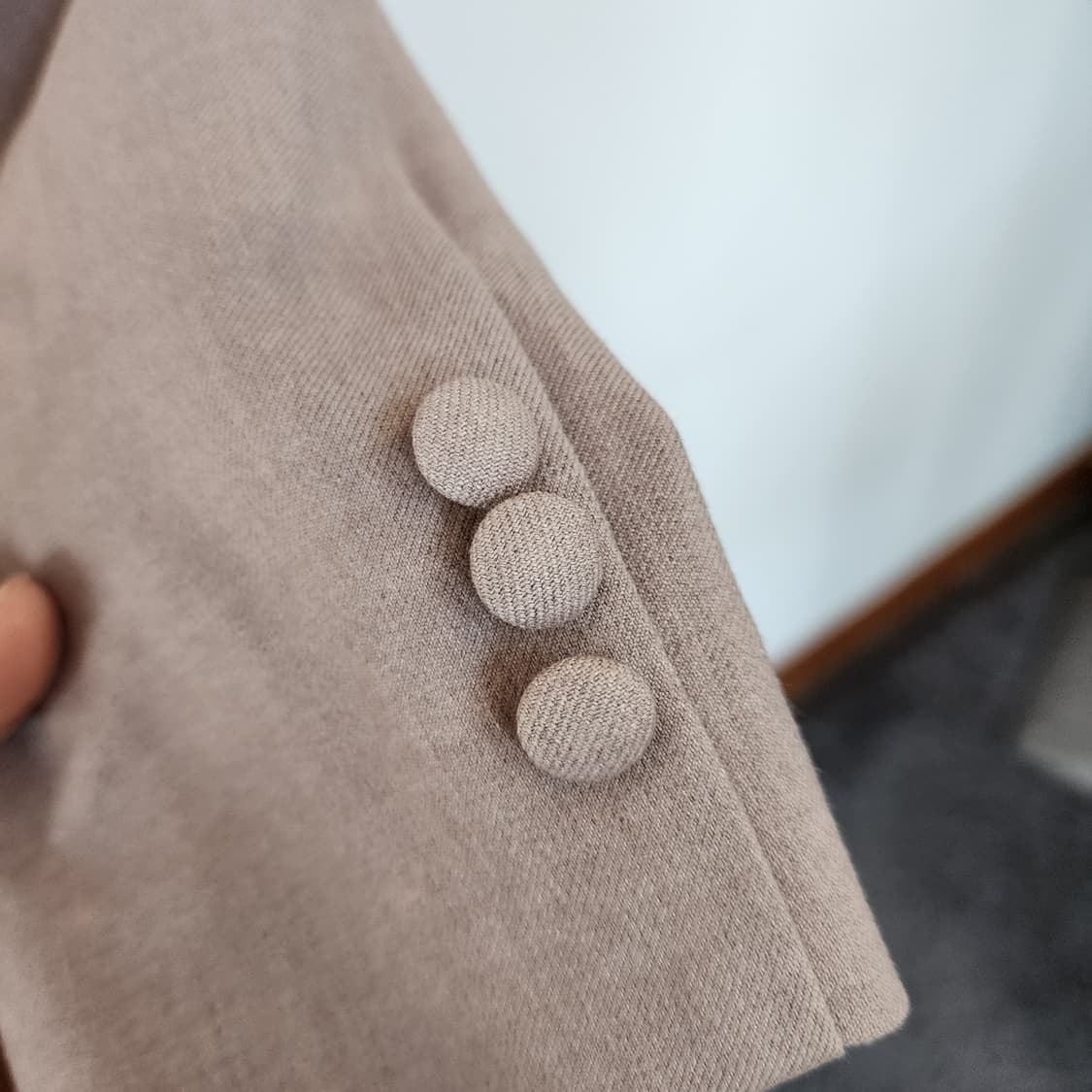 KL 린 베이지 롱 원피스 벨트 세트 상품이미지5