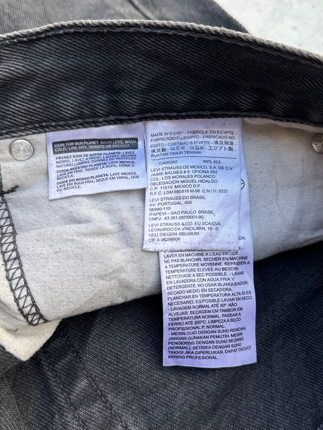 [리바이스] •Levi's 505 Black Denim 상품이미지5