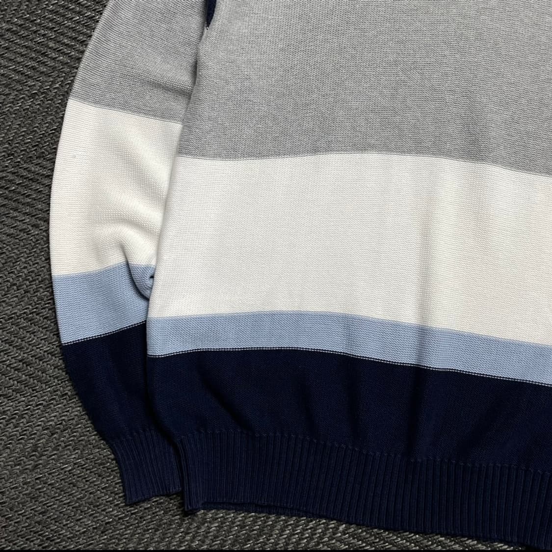 00s 챔피온 올드스쿨 컬러블럭 박시핏 단가라 니트o 5354 상품이미지2