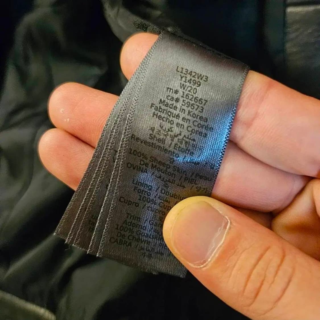 존바바토스 양가죽 프리미엄 라이더자켓 52size 상품이미지10