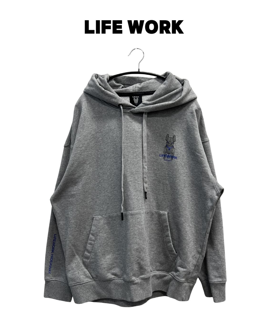 라이프워크 후드 티 그레이 상품이미지1