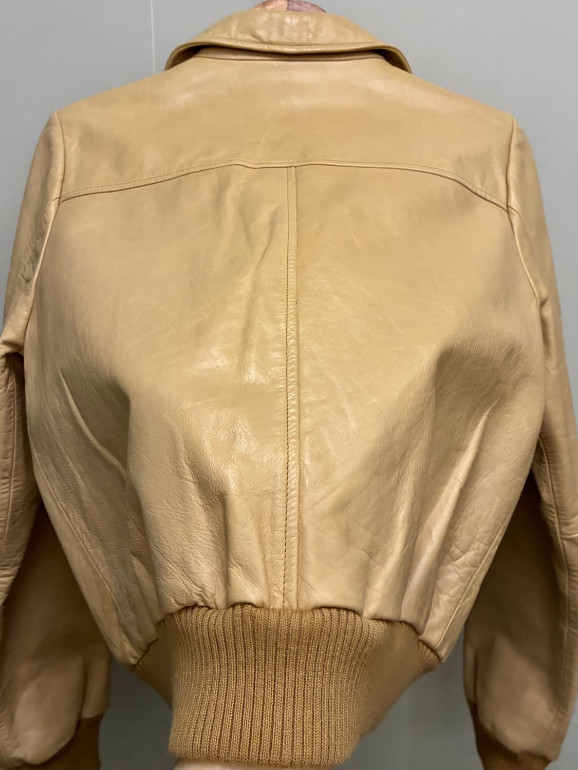 (S~M)00s GAP 올드갭 밀리터리 봄버 레더자켓 가죽자켓 우먼스 상품이미지7