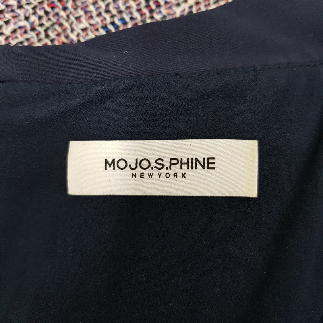 모조에스핀 트위드 원피스 55사이즈 상품이미지7