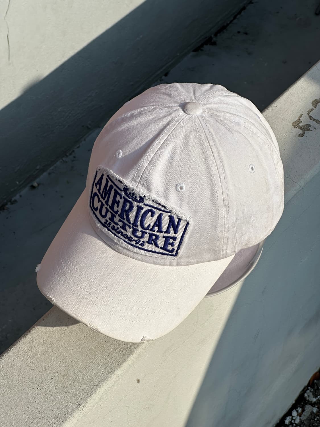 [M-L] 버켄스탁 스포츠 아메리칸 컬쳐 패치 화이트 볼캡 모자 상품이미지2
