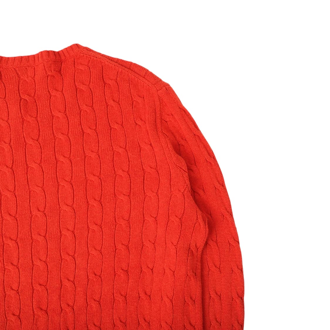 폴로 랄프로렌 오렌지 케이블 니트 스웨터 상품이미지6
