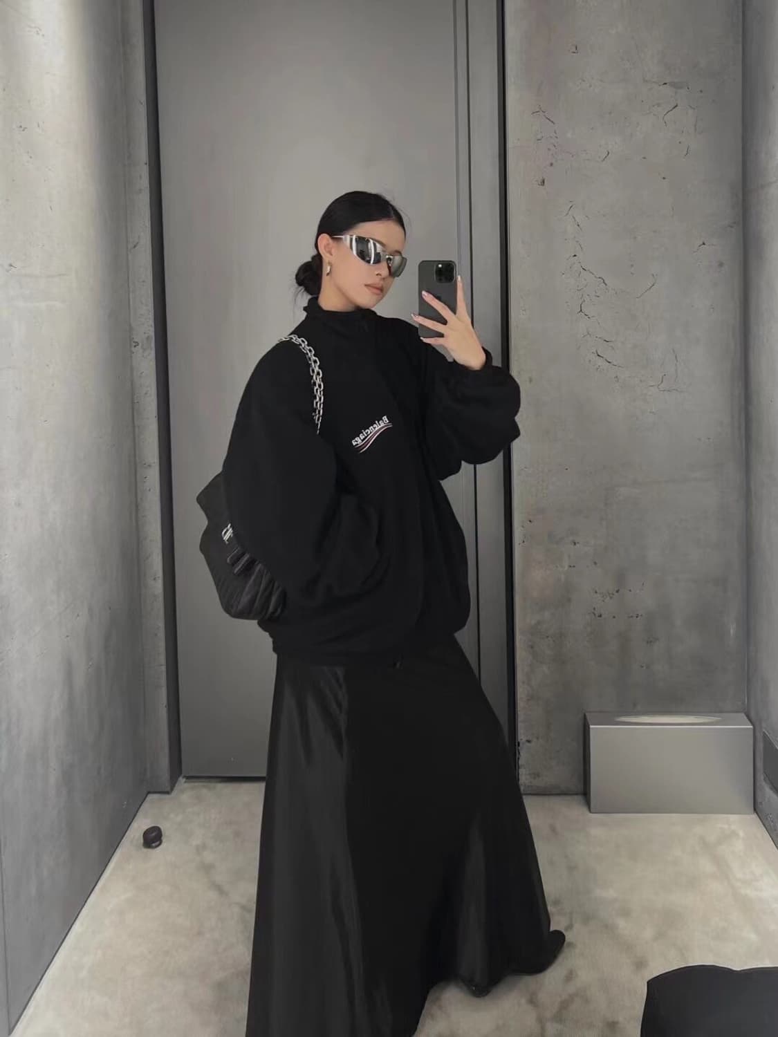 발렌시아가 폴리티컬 캠페인 웨이브로고 플리스 집업 1사이즈 새상품  상품이미지7