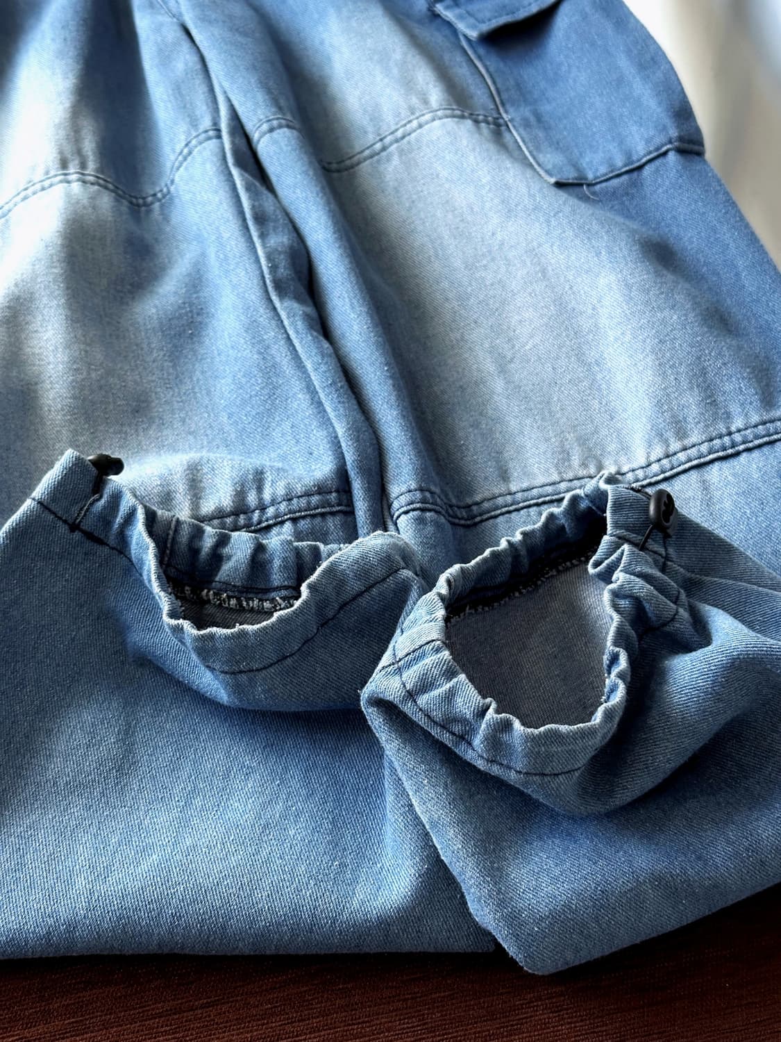 Utility design denim easy cargo pants 상품이미지8