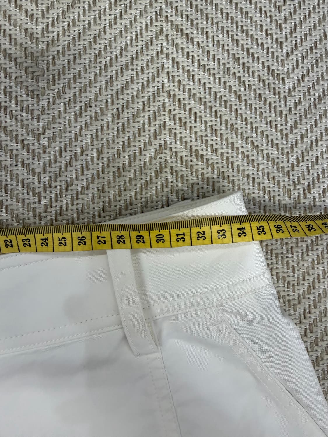 정품) 구호플러스 25ss 화이트 와이드팬츠 1(26) 상품이미지8