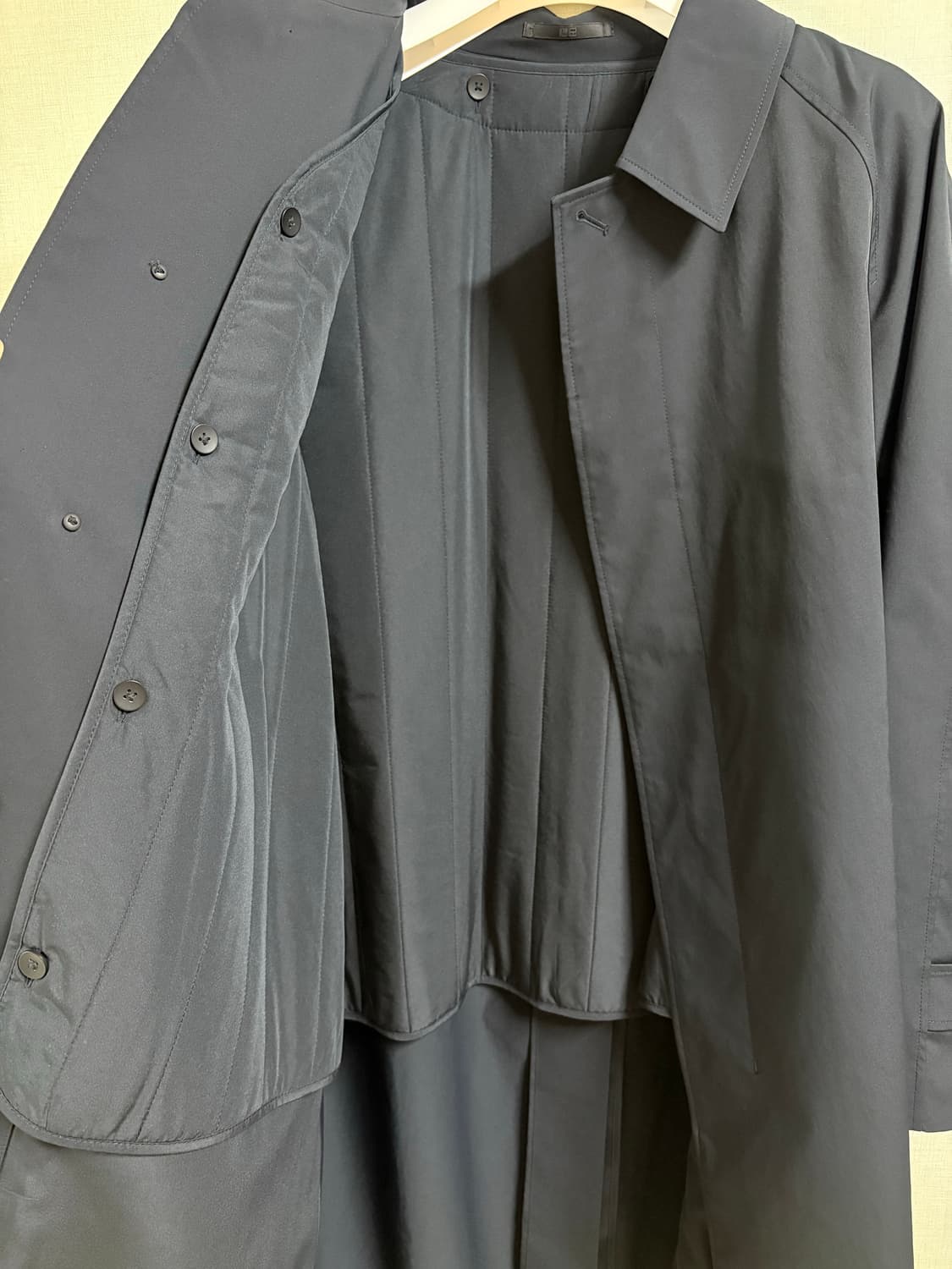 유니클로 2way싱글브레스트코트 XL 네이비 상품이미지3