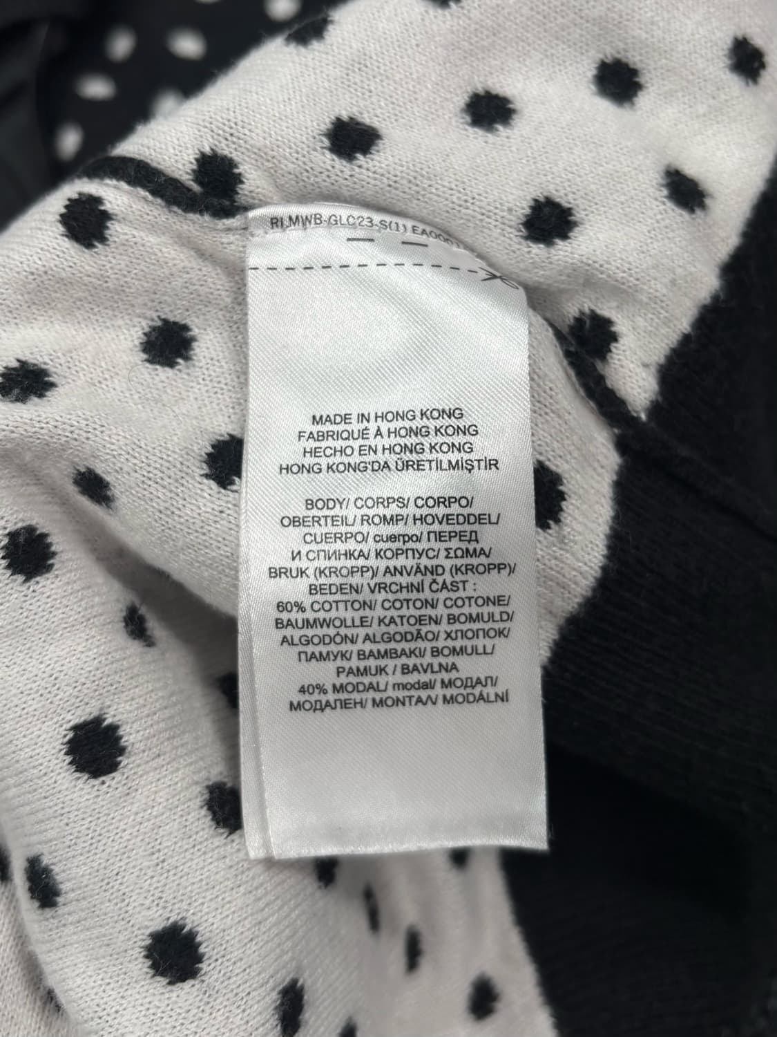 폴로 블랙 도트 가디건 상품이미지7