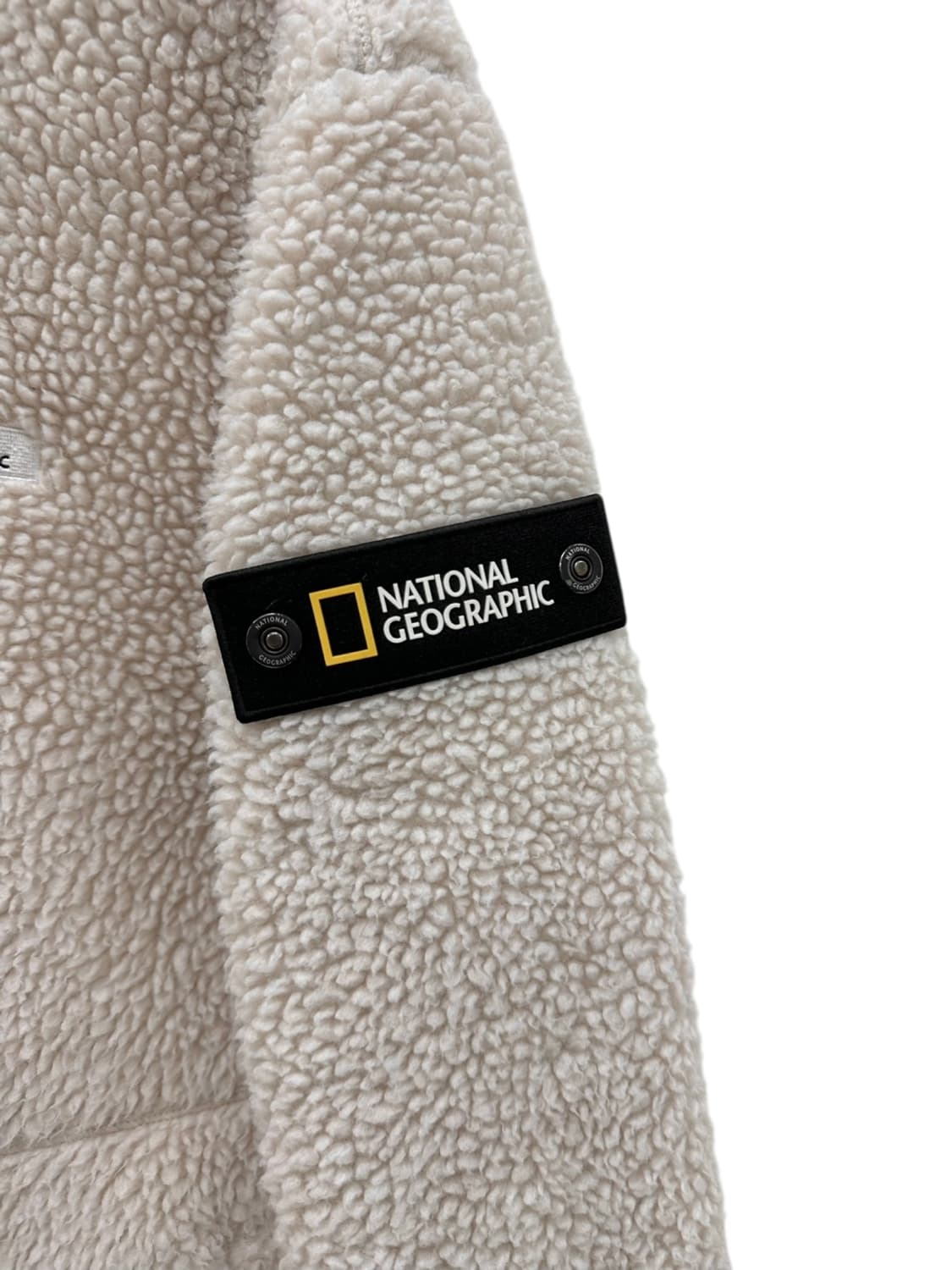 내셔널지오그래픽 뽀글이 플리스 후리스 후드집업 아이보리 (L) 상품이미지7