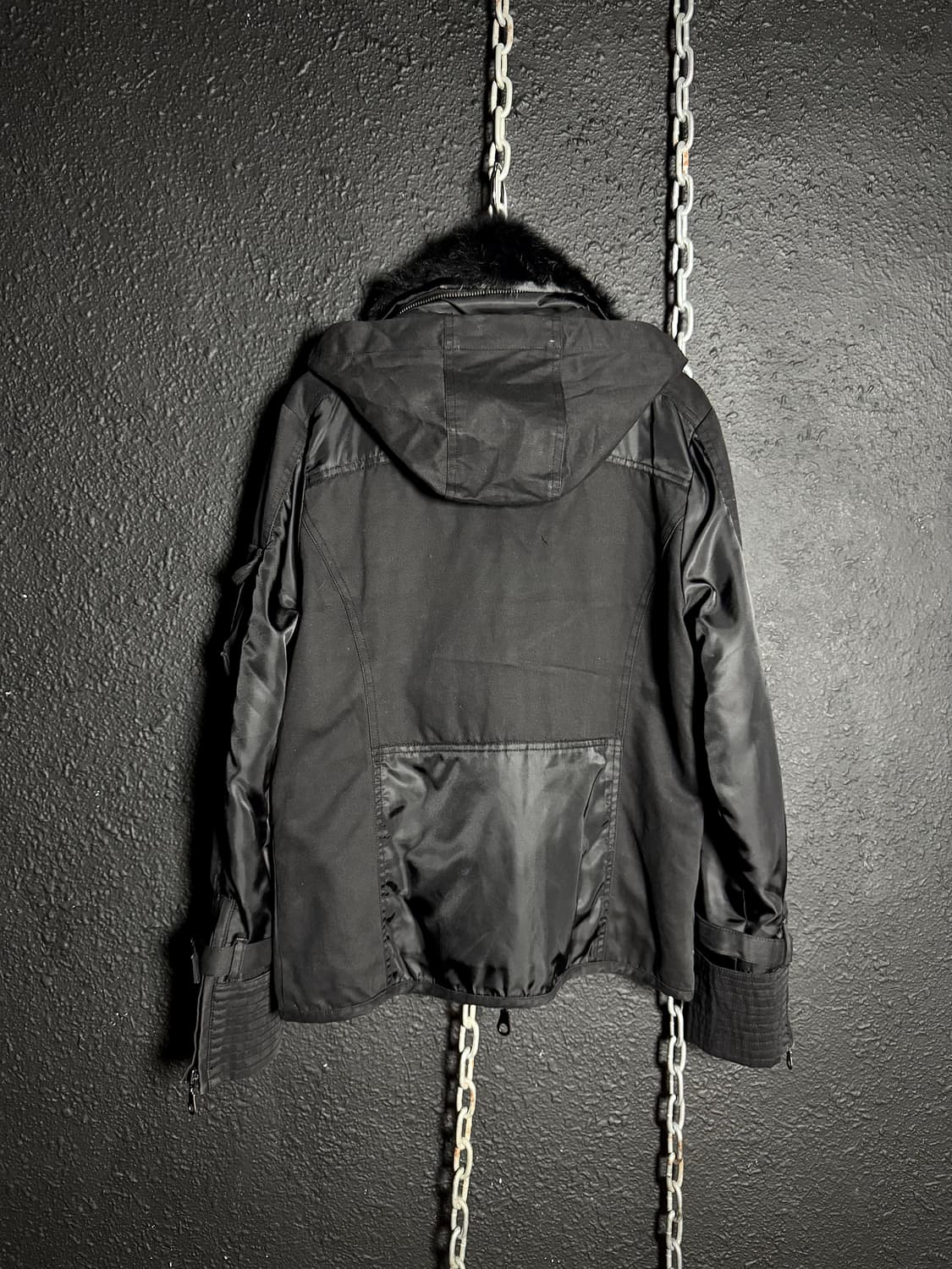 MIDAS – Black Fur Military Jacket 상품이미지8