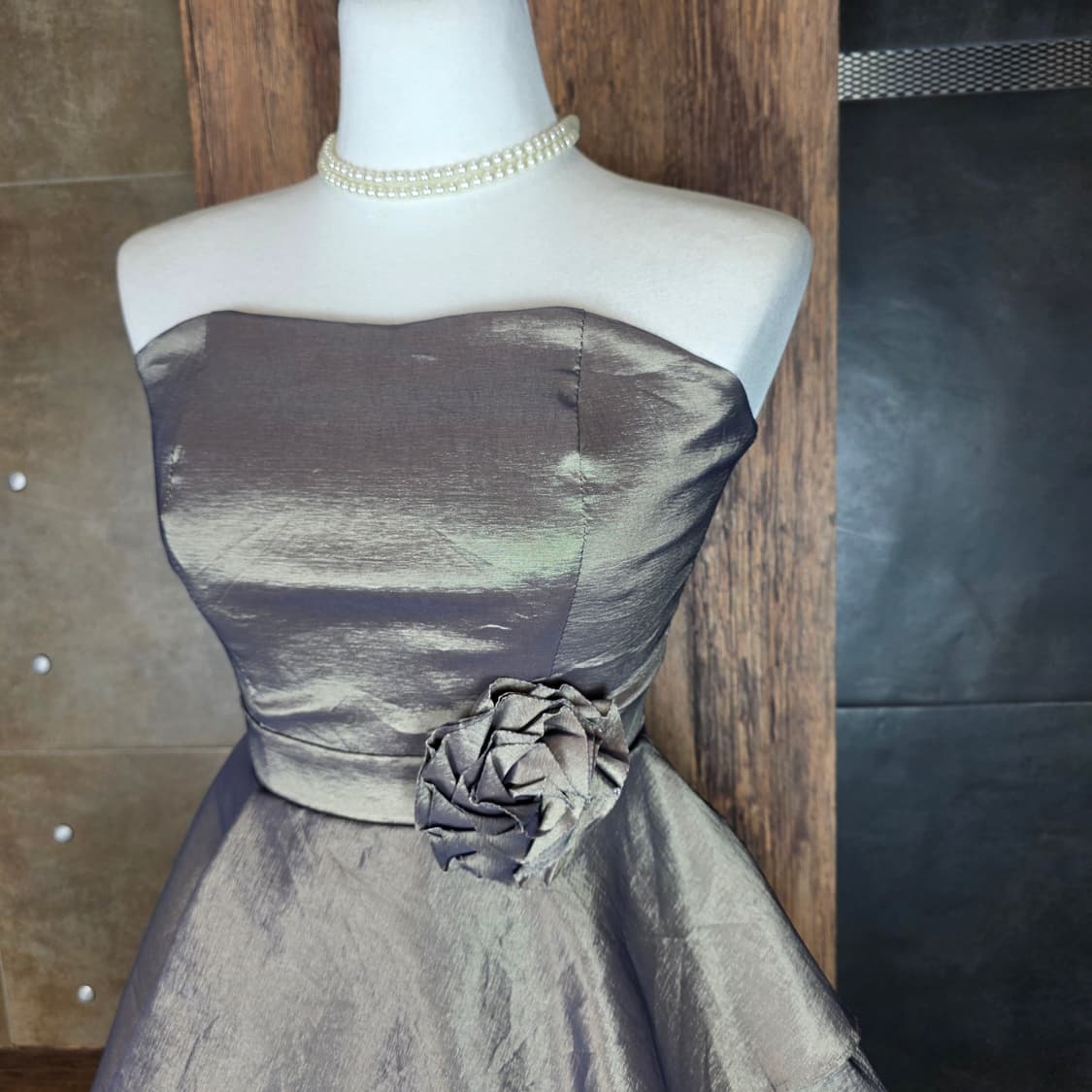 USA 튜브탑 벌룬 미니 드레스 상품이미지5