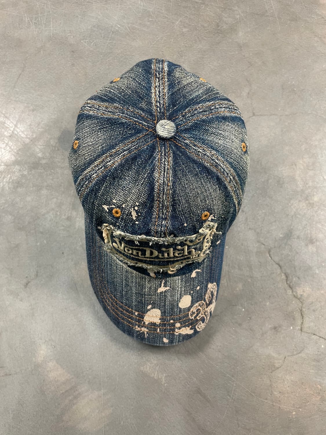 본더치 y2k 그런지 데님 캡 상품이미지2