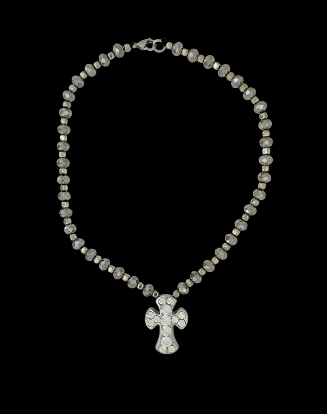 (20inch) b.b.simon 비비시몬 스와로브스키 목걸이 실버 상품이미지9