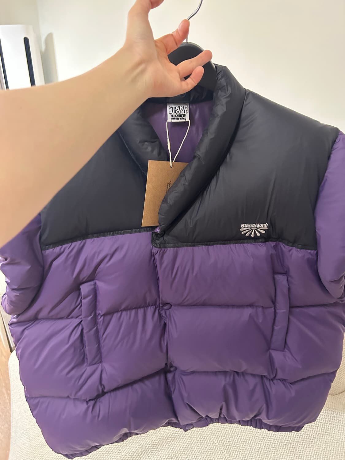 (에크루)스탠드 얼론 거위털 패딩 25년신상 새제품 상품이미지6