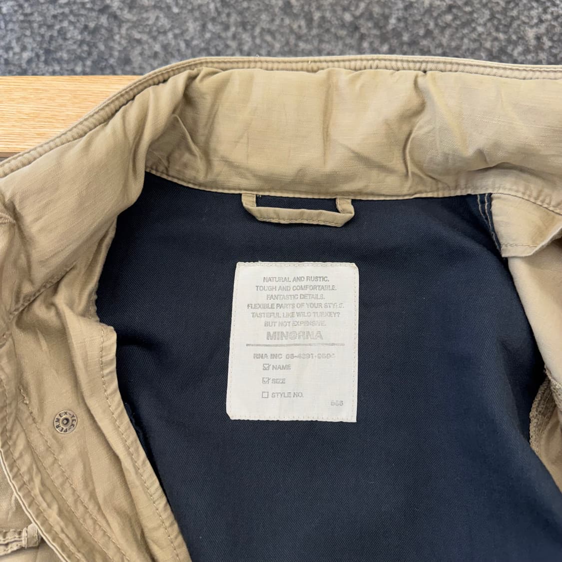 RNA Inc 제팬 캐주얼 필드 자켓 (S)   상품이미지6