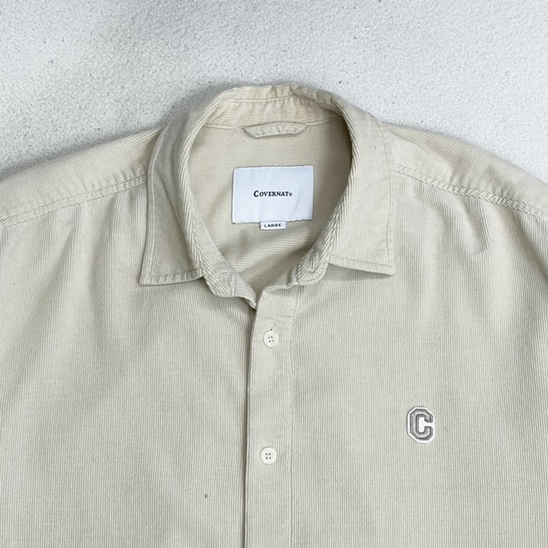 COVERNAT 시그니처 심볼 코듀로이 셔츠 L 상품이미지3