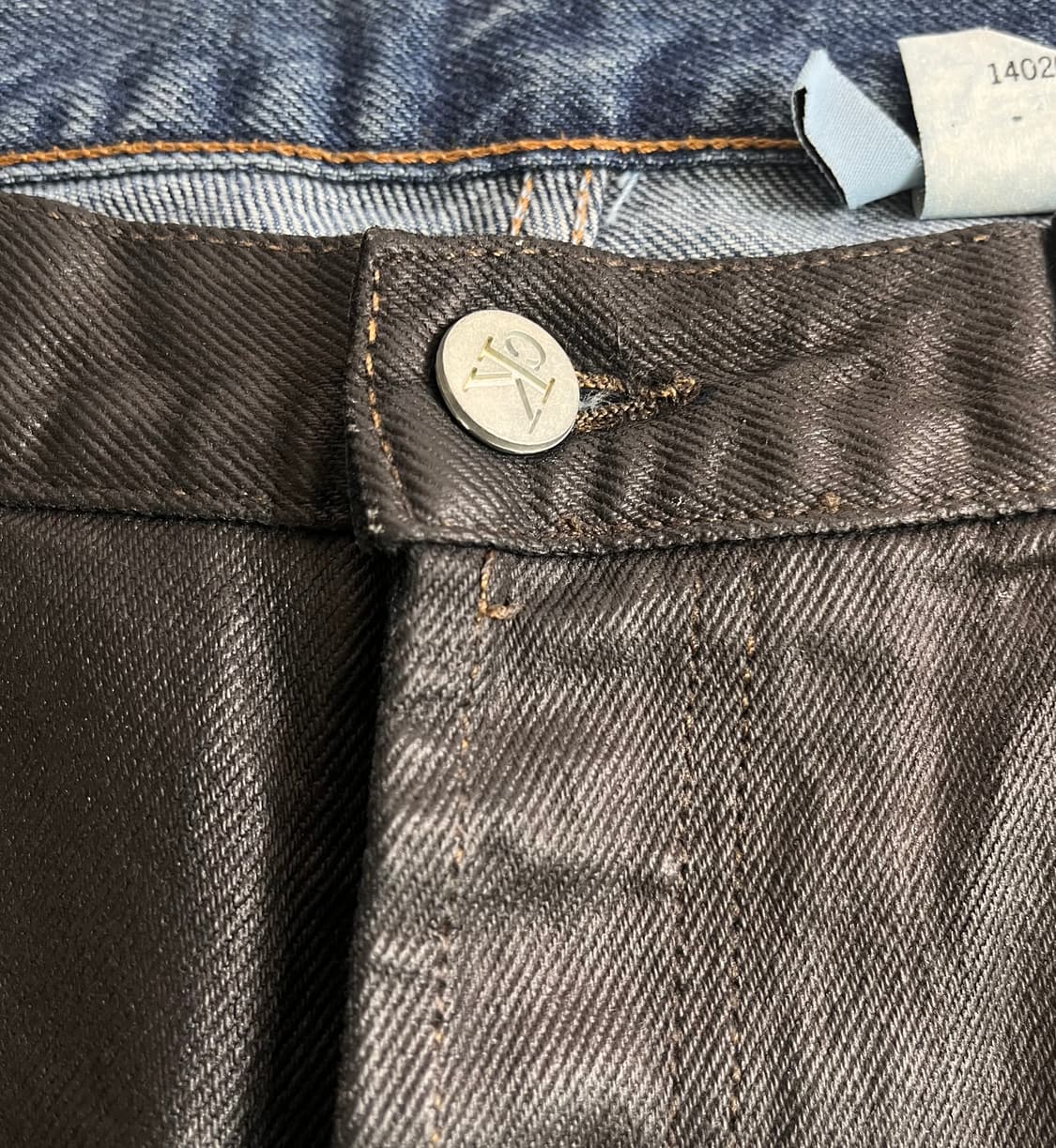 90s 캘빈 클라인 진스 블랙 코팅진 상품이미지4