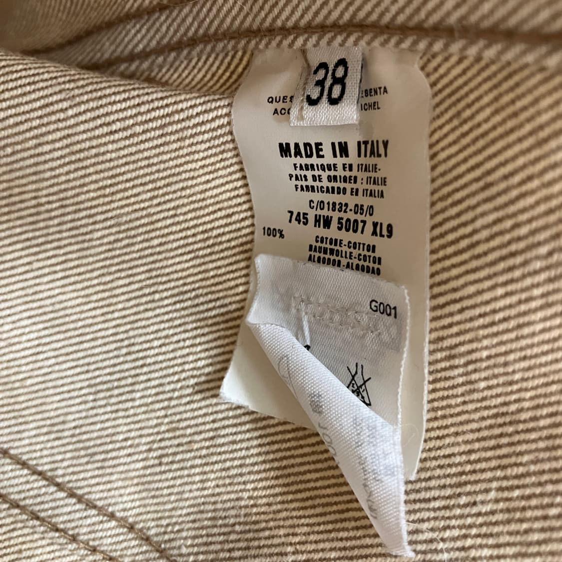 헬무트랭 카멜 주보토 데님 트러커 자켓 38 상품이미지9