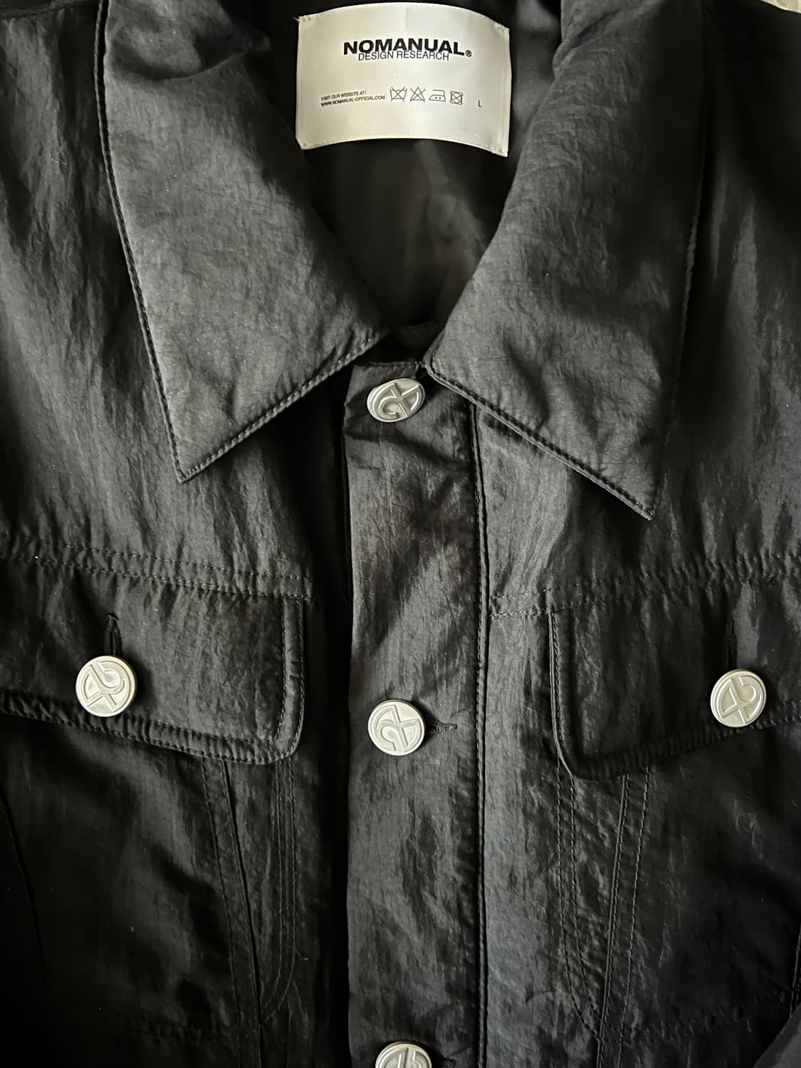 노매뉴얼 트러커 자켓 블랙 L 상품이미지2