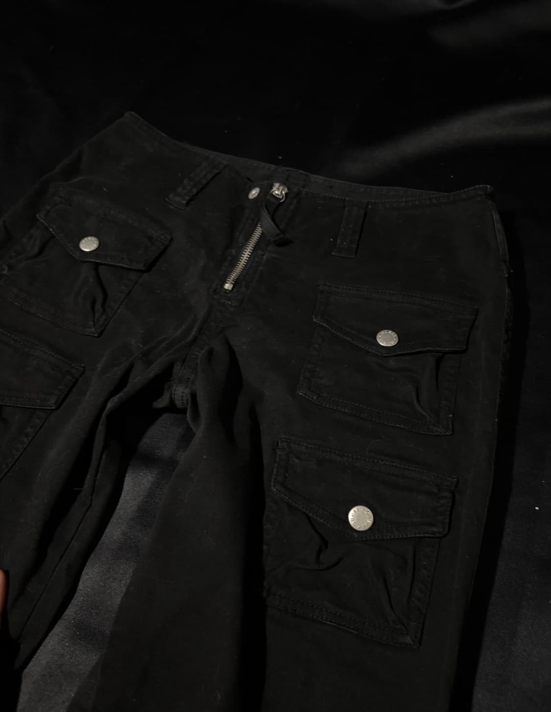 "GUESS"00's Y2K Bondage Black Pants 상품이미지5