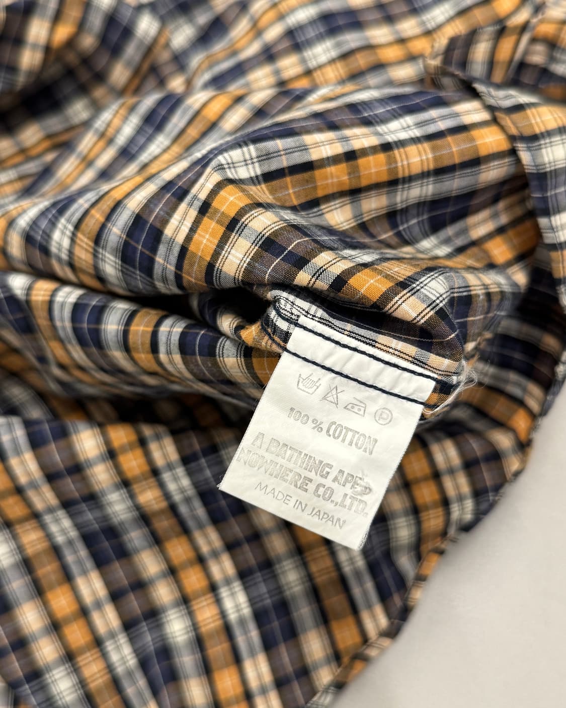 00s 베이프 유니온잭 체크셔츠 상품이미지5