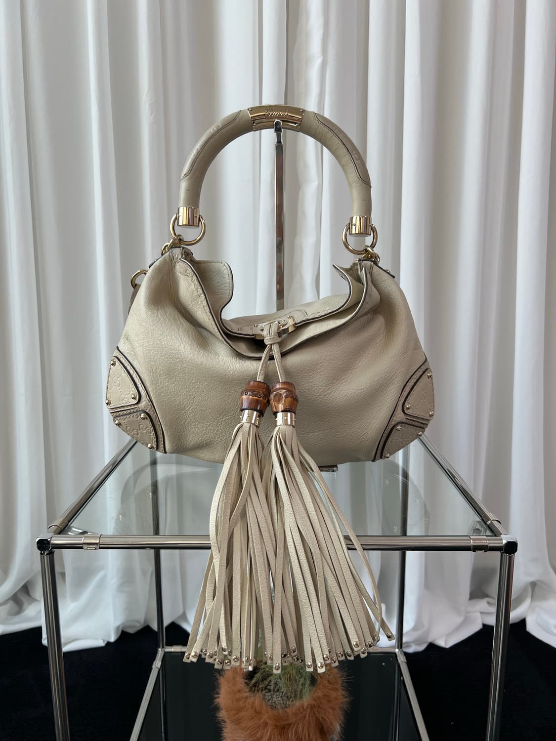 구찌 인디 뱀부 숄더백 상품이미지3