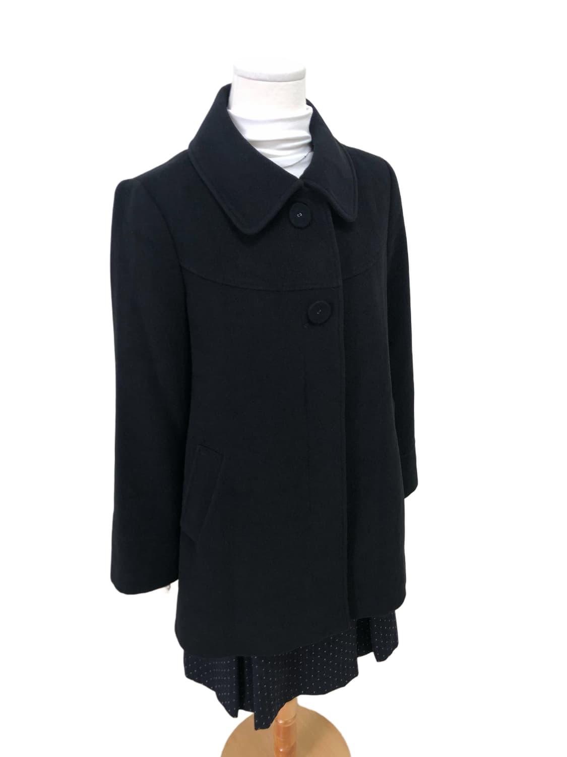 reflect 블랙 미디 코트 상품이미지5