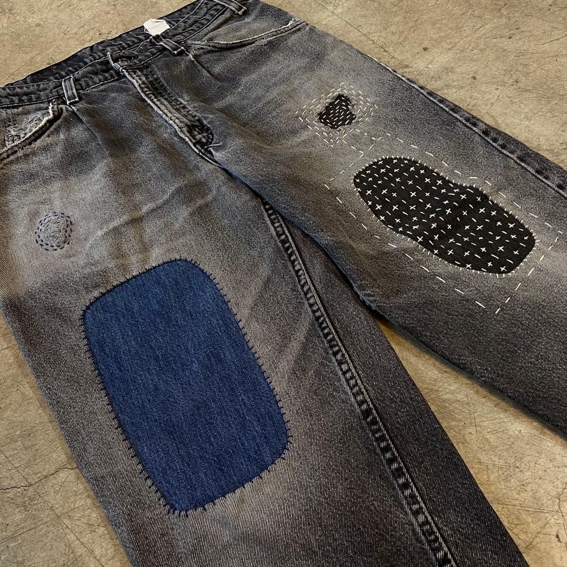 (32.5)90s 리바이스 580 오렌지탭 핸드워크 진 상품이미지5