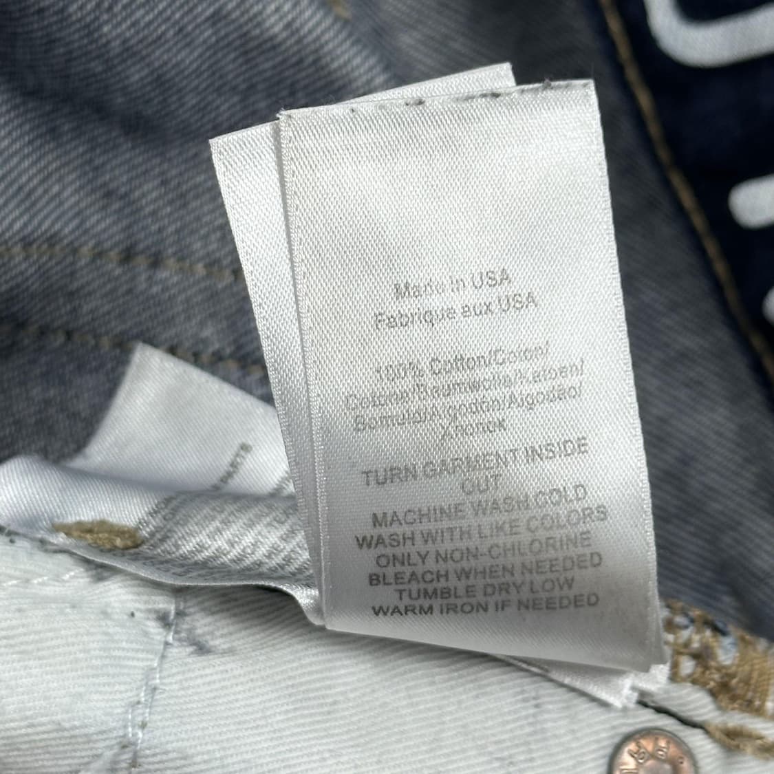 더블알엘 RL 클래식 USA 진청 데님 팬츠 (35인치) 상품이미지10