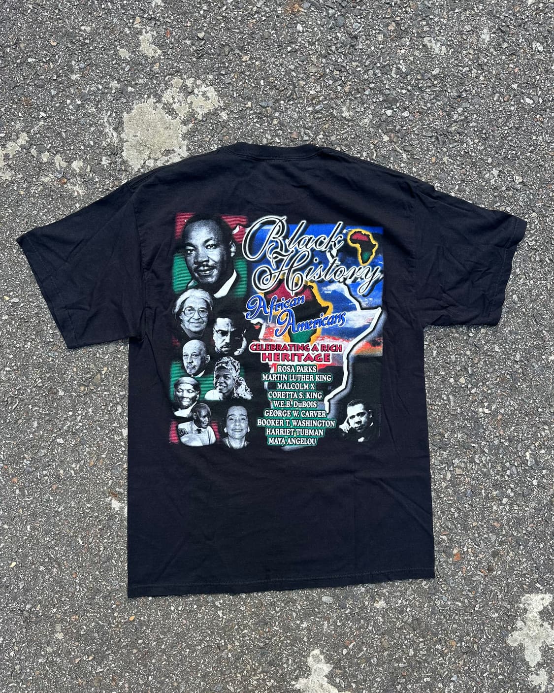 00s 빈티지 블랙 히스토리 반팔 티셔츠 상품이미지3
