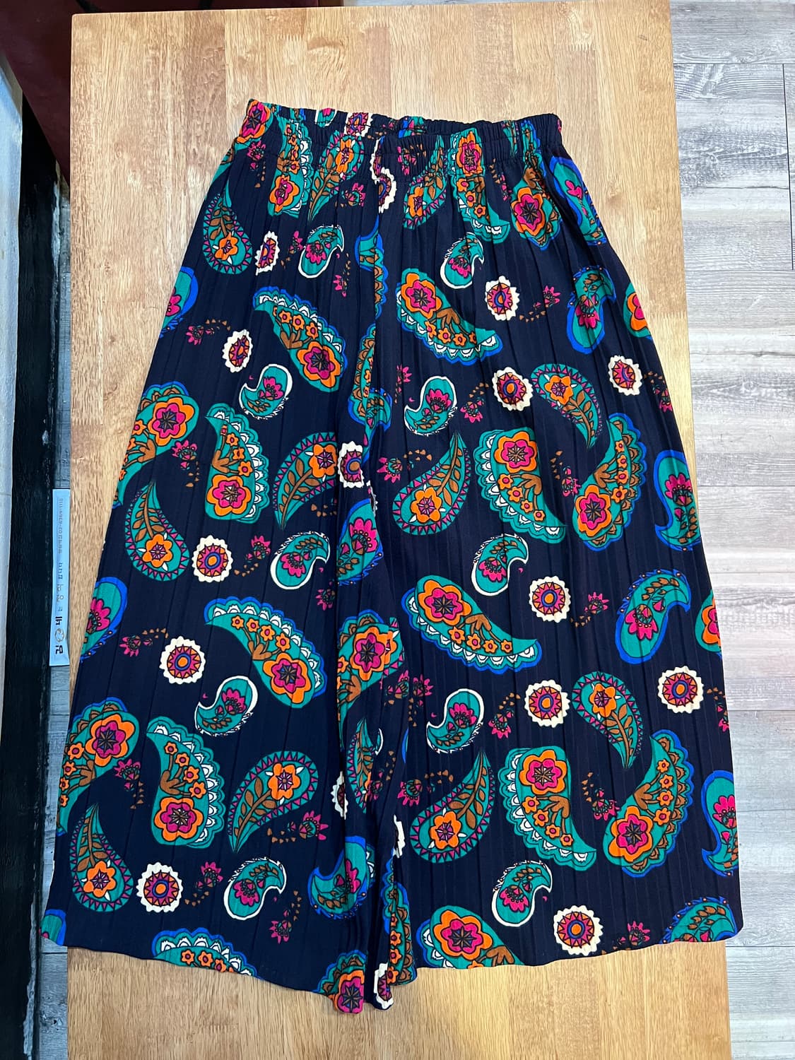 쇼핑몰 여성 에스닉 페이즐리 플리츠팬츠 플리츠바지 상품이미지4