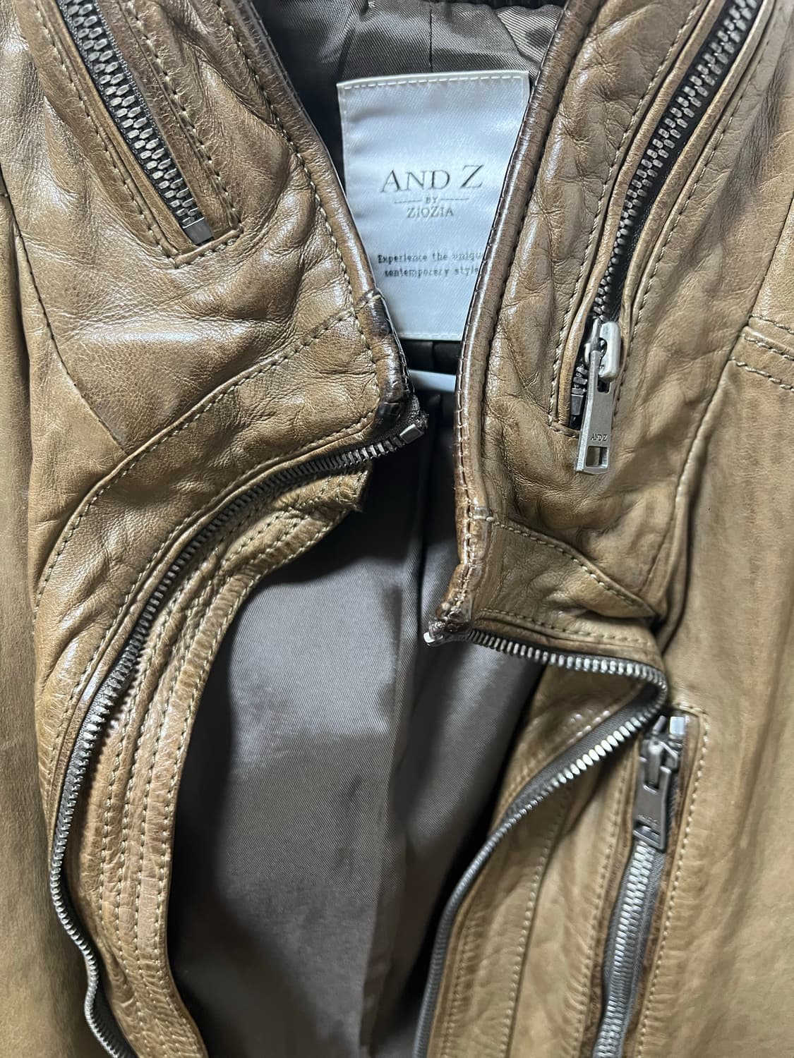 지오지아 남성 양가죽 자켓 슬림핏 106-175 상품이미지4