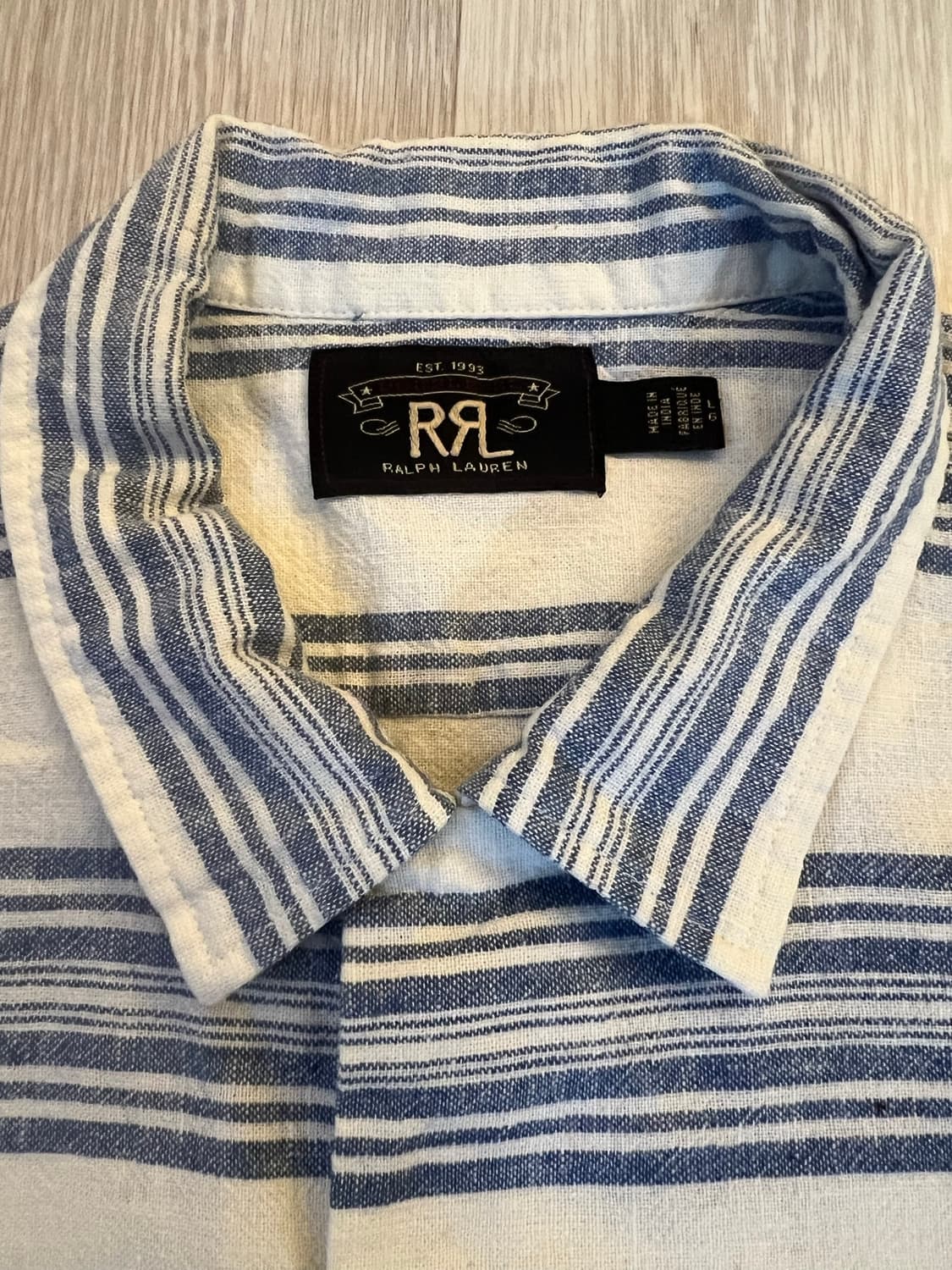 RRL navy 반팔셔츠 L  상품이미지2