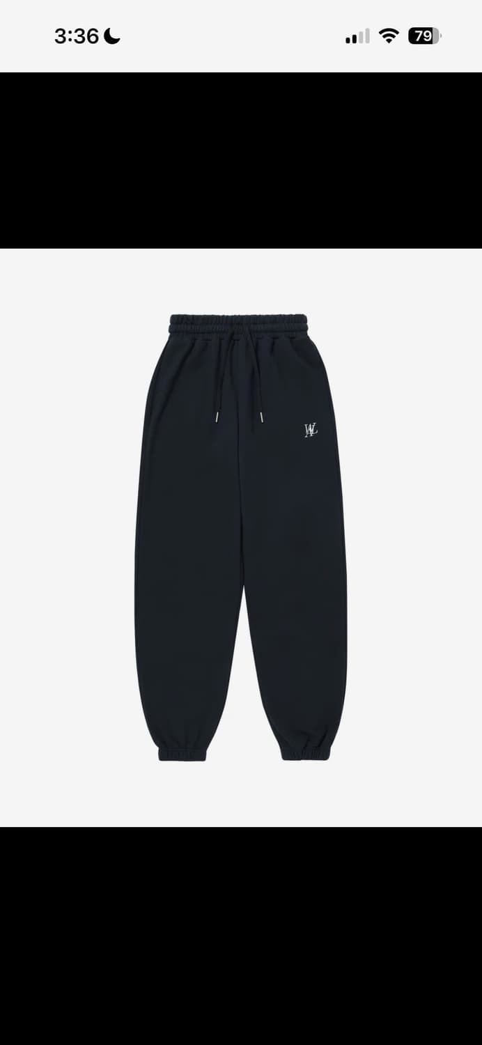 우알롱 시그니처 조거팬츠 네이비 상품이미지1