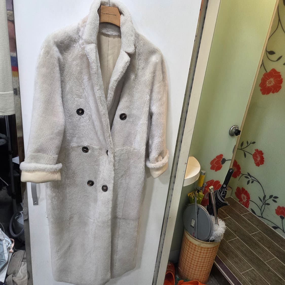 브루넬로 쿠치넬리 시어링 롱 무스탕 남,녀.공용 상품이미지5