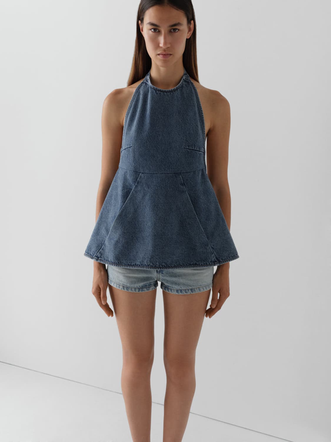 [S,M]기마구아스 Lily 데님 홀터넥 상품이미지5