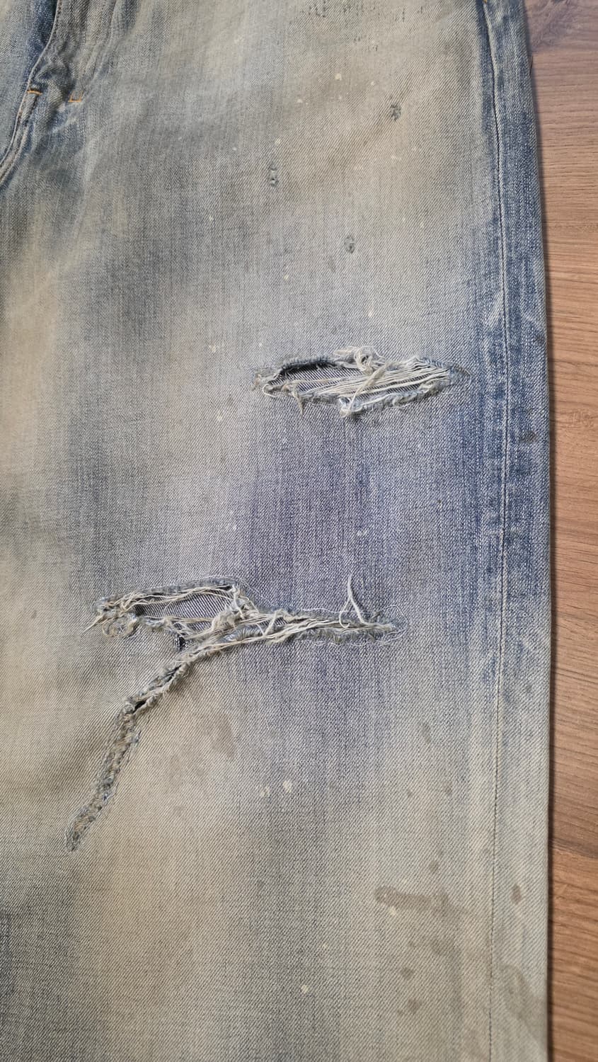 인셀름 DAMAGE WIDE 5P DENIM PANTS     상품이미지4