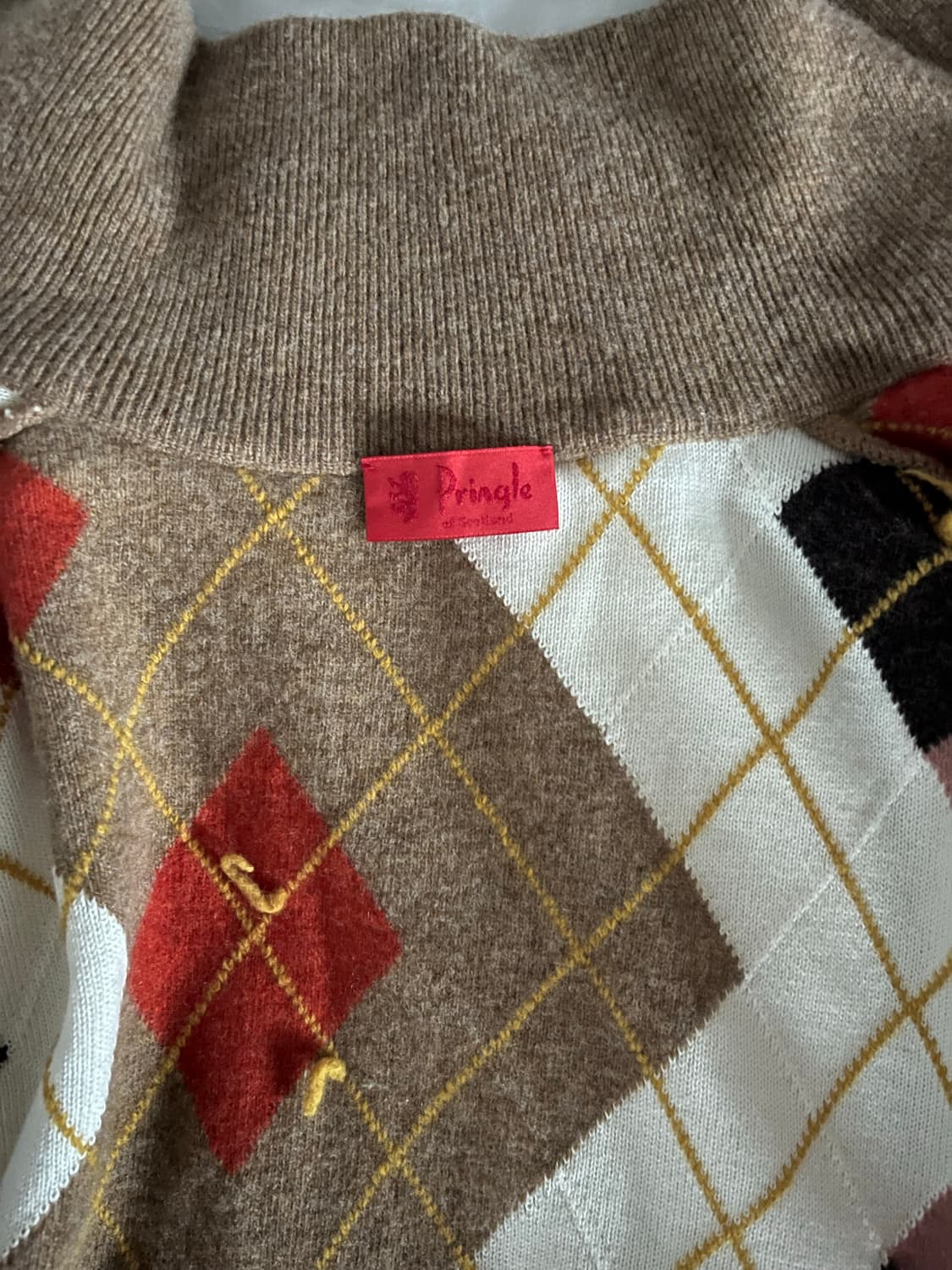 Pringle of scotland 아가일 니트 집업 상품이미지2