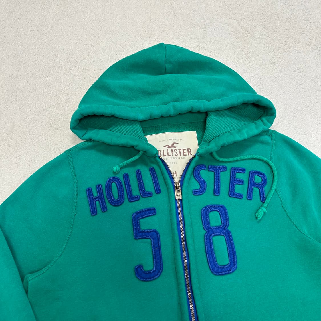 Hollister green hood zip-up 상품이미지6