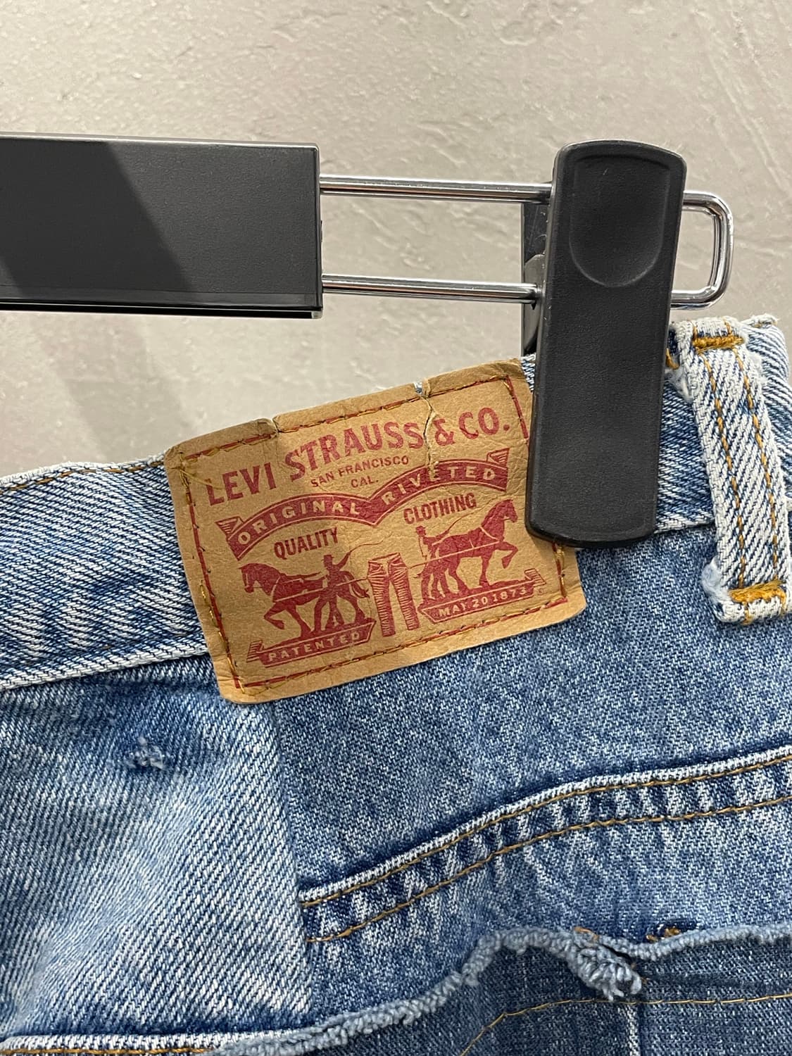 리바이스 빈티지 커스텀 패치워크 데님 팬츠 34 상품이미지5