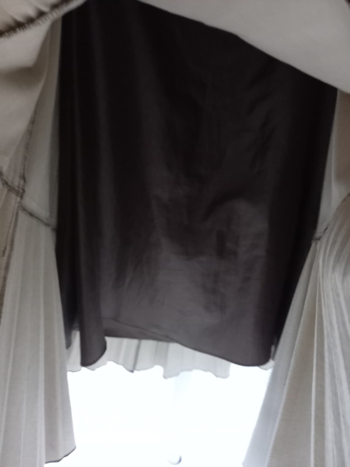 SJSJ 춘추동 페이크 레더 플레어 롱 스커트 44 상품이미지7